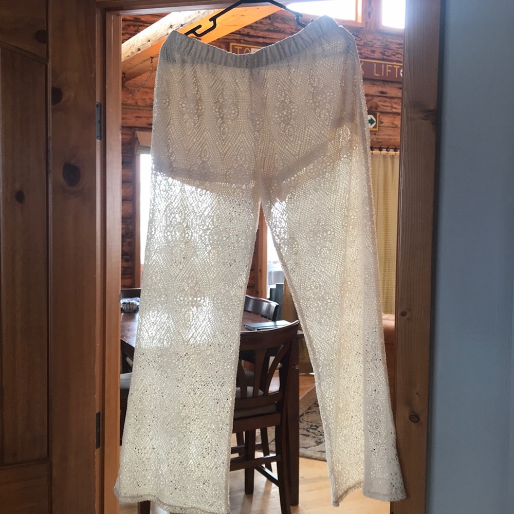 Boho crochet pants